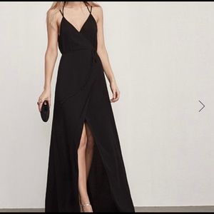 NEW XS Reformation Seine Dress - Navy Blue